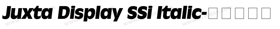 Juxta Display SSi Italic字体转换